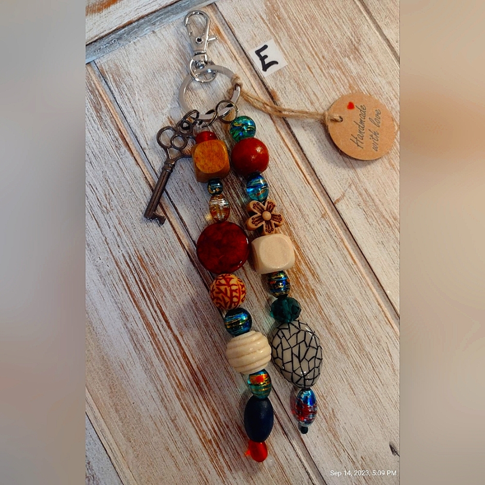 Beaded keychain.